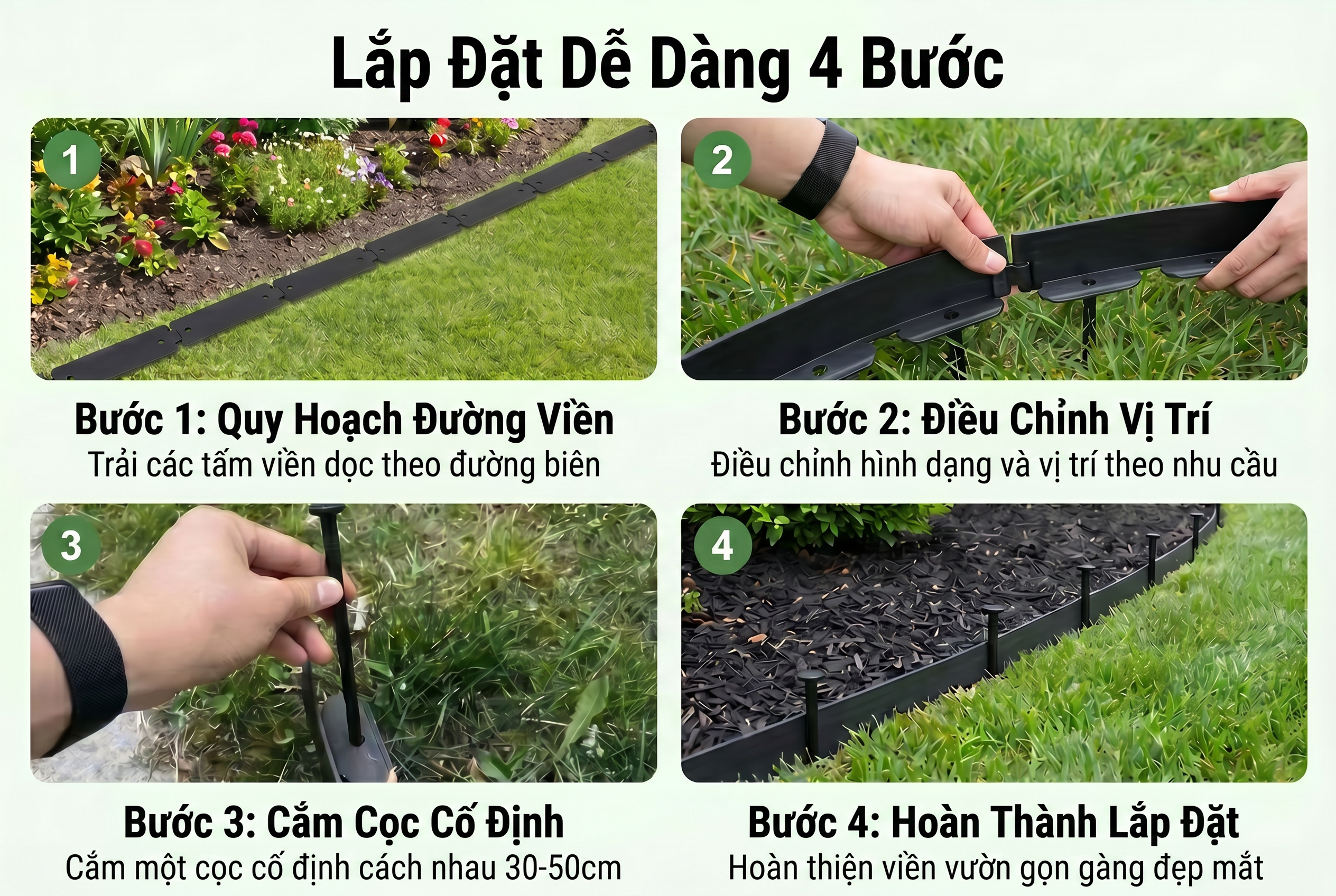 Bon buoc: phao tuyen, neo coc, lap cuon va hoan thien vien